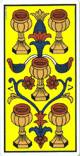 Fünf der Kelche des Tarot