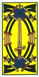 Fünf der Schwerter im Tarot