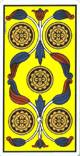 Cuatro de oros del tarot