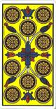 Nueve de oros del tarot