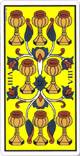 Acht der Kelche des Tarot