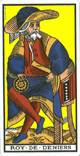 Reina de oros del tarot