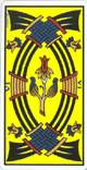 Sechs der Schwerter im Tarot