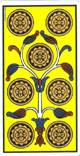 Seis de oros del tarot