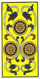 Drei der Münzen im Tarot
