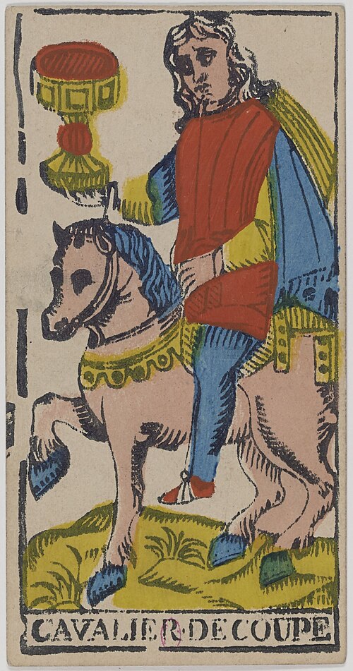 Ritter der Kelche · Historisches Marseille-Tarot