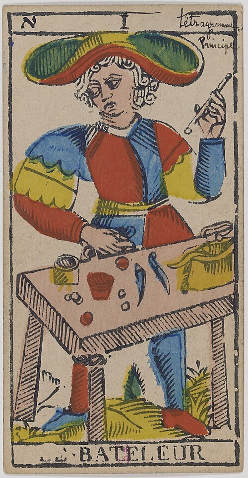Der Magier · Historisches Marseille-Tarot