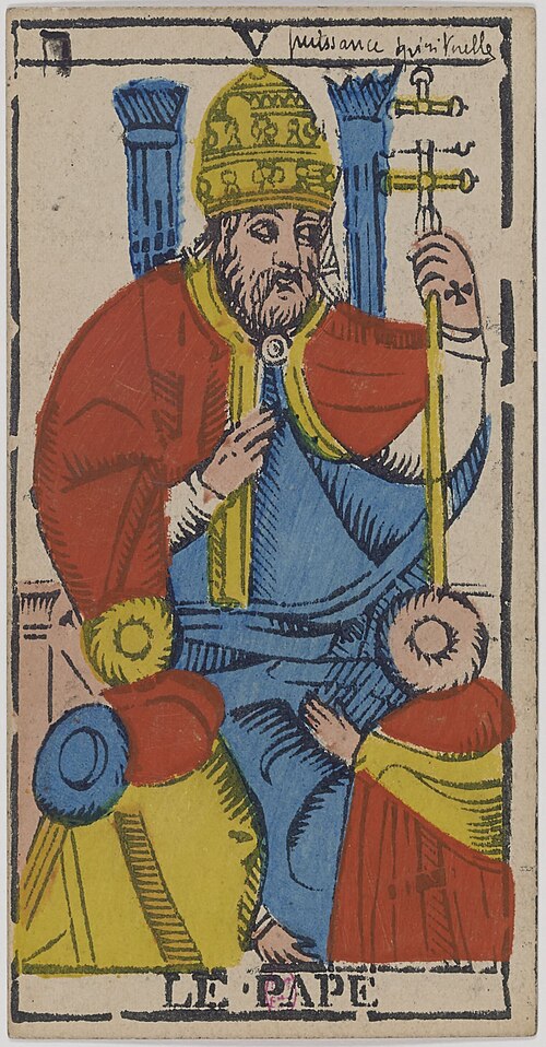 Der Papst · Historisches Marseille-Tarot