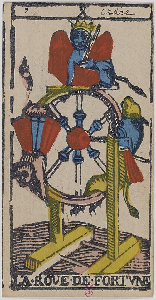 Das Rad des Schicksals · Historisches Marseille-Tarot