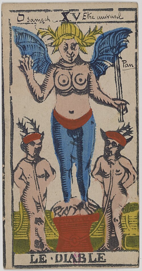 Der Teufel · Historisches Marseille-Tarot