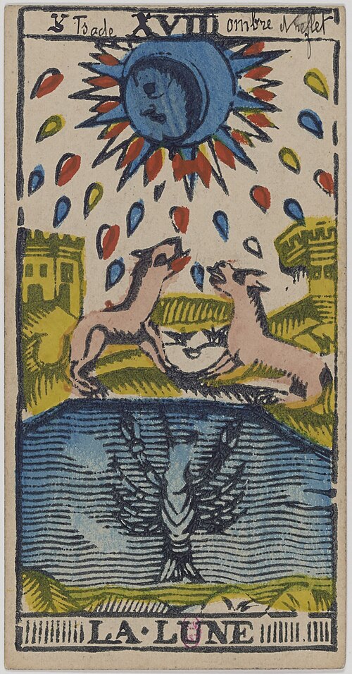 Der Mond · Historisches Marseille-Tarot